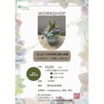 11/15(土)開催☆多肉植物ワークショップのお知らせ